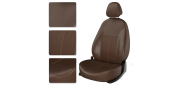 Авточехлы для VOLVO XC90 коричневый/коричневый/бежевый