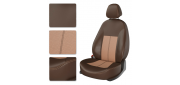 Авточехлы OPEL ASTRA J 2013 Sedan коричневый/коричневый/бежевый