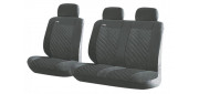 Чехлы на сиденья алькантара «RAZOR VAN», тёмно-серый, универсальные, 10138