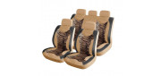 Чехлы на сиденья искусственная кожа/искусственный мех «SAFARI», тигр, универсальные, 10245