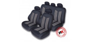 Чехлы на сиденья оригинальная автомобильная ткань MAZDA 3, чёрный/серый, 60006