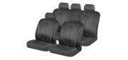 Чехлы на сиденья трикотаж «3-D», тёмно-серый, универсальные, 10429