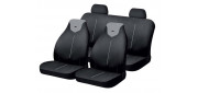 Чехлы на сиденья трикотаж «ARRIS», чёрный/серый, универсальные, 10545