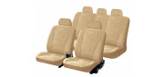 Чехлы на сиденья трикотаж «CRUISE», бежевый/бежевый/бежевый, универсальные, 10299