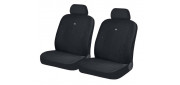 Чехлы на сиденья трикотаж «DIRECT FRONT», чёрный/серый, универсальные, 10565