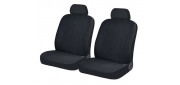 Чехлы на сиденья трикотаж «DIRECT FRONT», чёрный/синий, универсальные, 10563