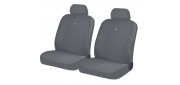 Чехлы на сиденья трикотаж «DIRECT FRONT», серый/серый, универсальные, 10568
