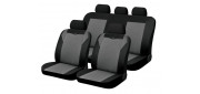Чехлы на сиденья трикотаж «OXFORD», чёрный/серый, универсальные, 10496