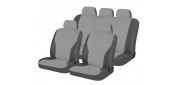 Чехлы на сиденья трикотаж «PASS», тёмно-серый/светло-серый, универсальные, 10910