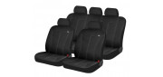 Чехлы на сиденья трикотаж «PHOSPHOR», чёрный/серый, универсальные, 10915 Чехлы на сиденья трикотаж «PHOSPHOR», чёрный/серый, универсальные, 10915