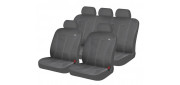 Чехлы на сиденья трикотаж «PHOSPHOR», серый/серый, универсальные, 10926