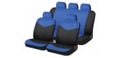Чехлы на сиденья трикотаж «RONDO», синий/чёрный, универсальные, 10392