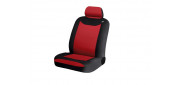 Чехлы на сиденья трикотаж «SCORPIO SINGLE», чёрный/красный, универсальные, 11006