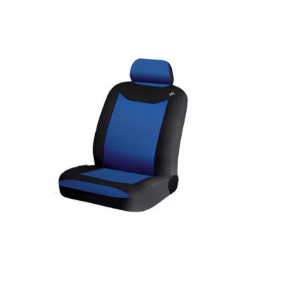Чехлы на сиденья трикотаж «SCORPIO SINGLE», чёрный/синий, универсальные, 11007