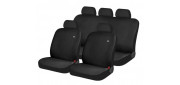 Чехлы на сиденья трикотаж «SOLID», чёрный, универсальные, 10932
