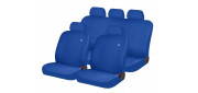 Чехлы на сиденья трикотаж «SOLID», синий, универсальные, 10931