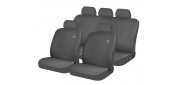 Чехлы на сиденья трикотаж «SOLID», тёмно-серый, универсальные, 10930