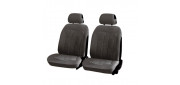 Чехлы на сиденья трикотаж «TREND FRONT», тёмно-серый/тёмно-серый, универсальные, 21140