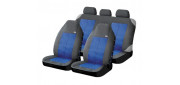 Чехлы на сиденья водоотталкивающая ткань «EXPLORER», чёрный/синий, универсальные, 10305 Чехлы на сиденья водоотталкивающая ткань «EXPLORER», чёрный/синий, универсальные, 10305