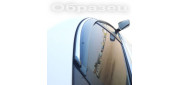 Дефлекторы окон SsangYong Actyon 2011-2013/2013- с хромированным молдингом из нержавейки/ветровики накладные