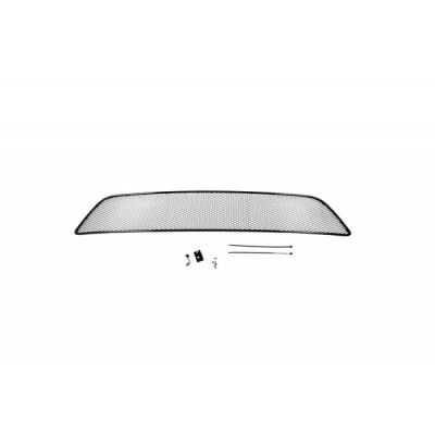 Сетка на бампер внешняя для MITSUBISHI L200 2014-2015, чёрная, длина ячейки 15 мм