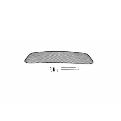 Сетка на бампер внешняя для RENAULT FLUENCE 2014-, чёрная, длина ячейки 15 мм